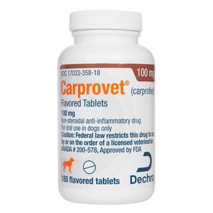 Carprovet Carprofen (compares to Rimadyl) 100 mg 180 ct - Item # 1378RX