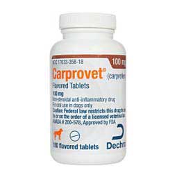 Carprovet Carprofen (compares to Rimadyl) 100 mg 180 ct - Item # 1378RX