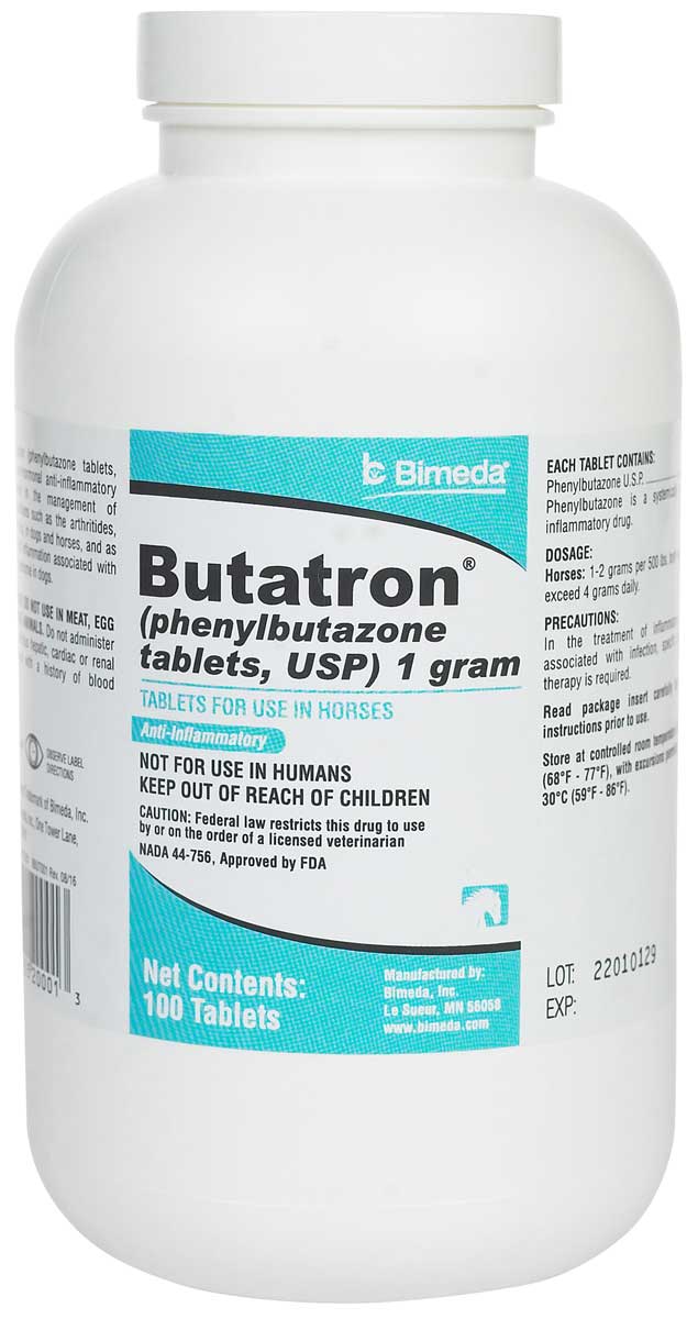 Butatron Phenylbutazone for Horses Bimeda - Safe.Pharmacy|Inflammation ...