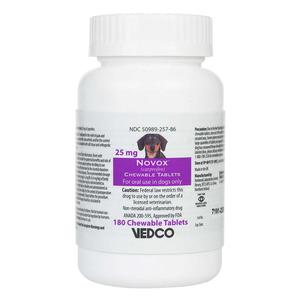 Novox Carprofen Chewables for Dogs (compares to Rimadyl) 25 mg 180 ct - Item # 1407RX