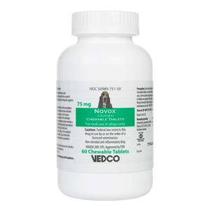 Novox Carprofen Chewables for Dogs (compares to Rimadyl) 75 mg 60 ct - Item # 1408RX