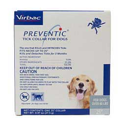 Preventic Tick Collar for Dogs 25'' (dogs over 60 lbs) - Item # 14310