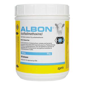 Albon Boluses for Cattle 15 gm 50 ct - Item # 1431RX