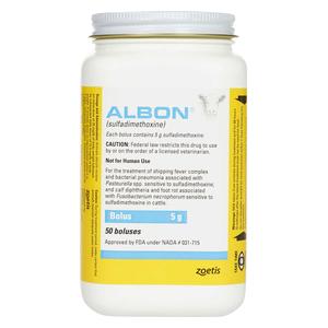 Albon Boluses for Cattle 5 gm 50 ct - Item # 1432RX