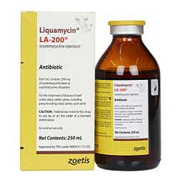 Liquamycin LA-200 Antibiotic for Use in Animals 250 ml (California Rx Only) - Item # 1442RX