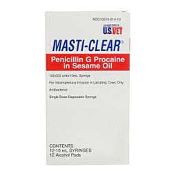 Masti-Clear Penicillin G Procaine for Lactating Cows Only 12 ct (California Rx Only) - Item # 1448RX
