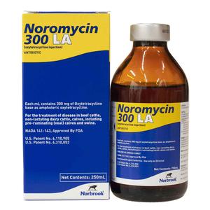 Noromycin 300 LA Oxytetracycline for Use in Animals 250 ml - Item # 1451RX