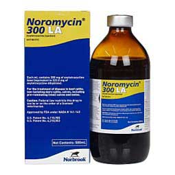 Noromycin 300 LA Oxytetracycline for Use in Animals 500 ml (California Rx Only) - Item # 1452RX