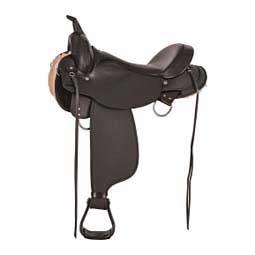 6970 El Campo Easy-Fit Gaited Western Trail Horse Saddle Black w/black grainout seat - Item # 14549