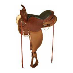 6970 El Campo Easy-Fit Gaited Western Trail Horse Saddle Tobac w/brown suede seat - Item # 14549