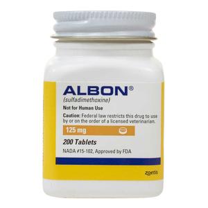 Albon for Dogs and Cats 125 mg 200 ct - Item # 145RX