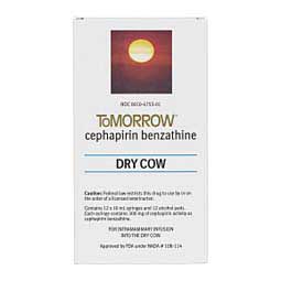 Tomorrow (Cephapirin Benzathine) Dry Cow Mastitis Treatment 12 ct (California Rx Only) - Item # 1465RX