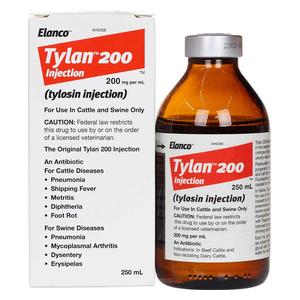 Tylan 200 Tylosin for Cattle and Swine 250 ml - Item # 1466RX