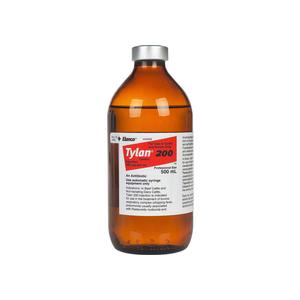 Tylan 200 Tylosin for Cattle and Swine 500 ml - Item # 1467RX
