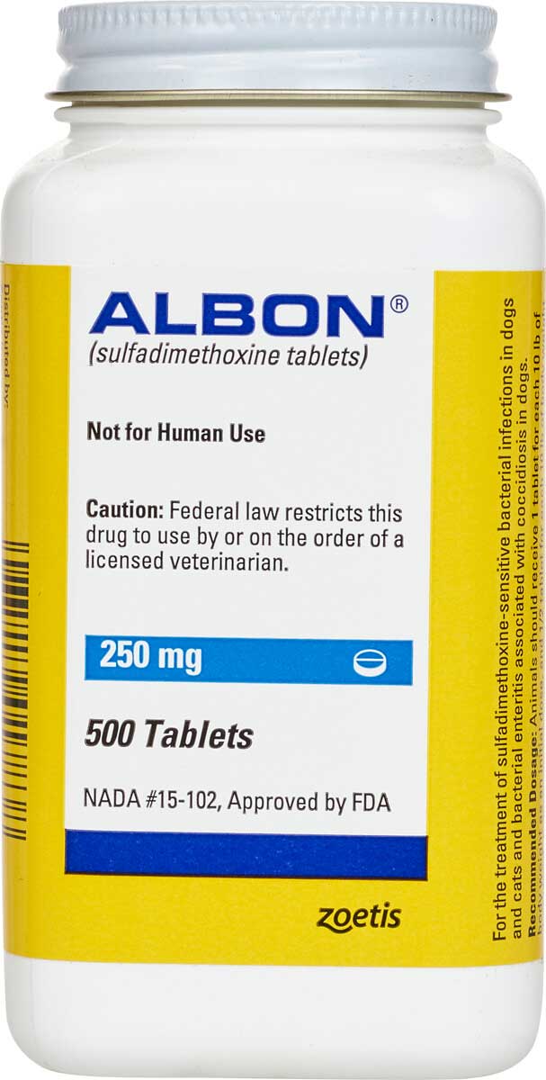 Albon for Dogs Cats Zoetis Animal Health Safe.PharmacyCat (Rx) Pet