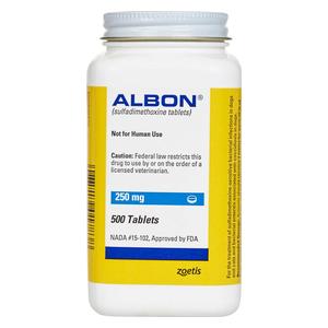 Albon for Dogs and Cats 250 mg 500 ct - Item # 146RX