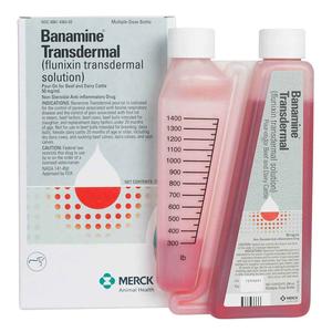 Banamine Transdermal Pour-On for Beef and Dairy Cattle 50 mg/ml 250 ml - Item # 1481RX