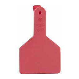 No-Snag Long Neck Blank Calf ID Ear Tags Red - Item # 14897