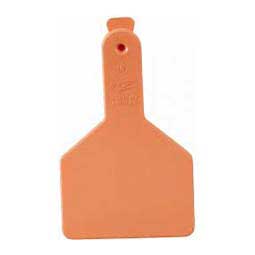 No-Snag Long Neck Blank Calf ID Ear Tags Orange - Item # 14897