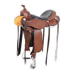 Western Trail Horse Saddle with Horn Chocolate - Item # 14921