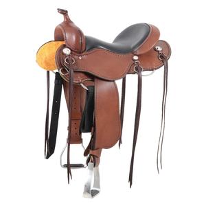 Western Trail Horse Saddle with Horn Chocolate - Item # 14921