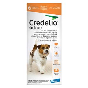 Credelio Chewable Tablets for Dogs 12.1-25 lbs 6 ct - Item # 1495RX