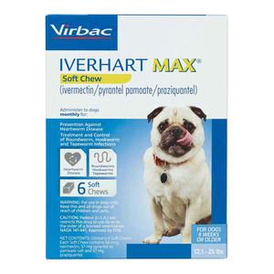 Iverhart Max for Dogs 12.1-25 lbs 6 ct - Item # 1498RX