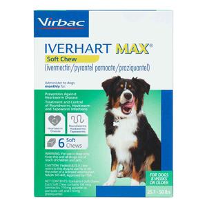 Iverhart Max for Dogs 25.1-50 lbs 6 ct - Item # 1500RX