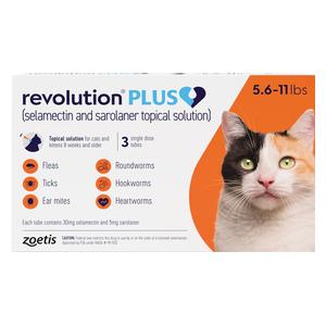 Revolution Plus for Cats 5.6-11 lbs 3 ct - Item # 1505RX