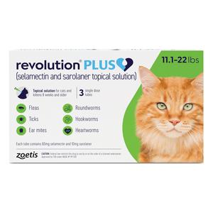 Revolution Plus for Cats 11.1-22 lbs 3 ct - Item # 1507RX