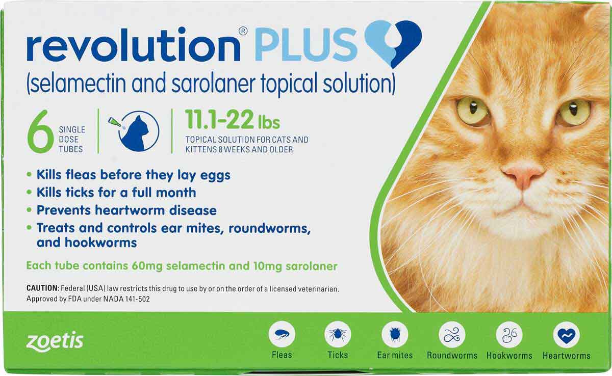 Revolution Plus For Cats Zoetis Animal Health Safe Pharmacy Topicals Cat Rx Pet