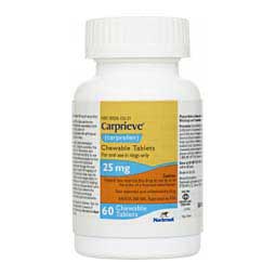 Carprieve Carprofen Chewable Tablets for Dogs (compares to Rimadyl) 25 mg 60 ct - Item # 1523RX