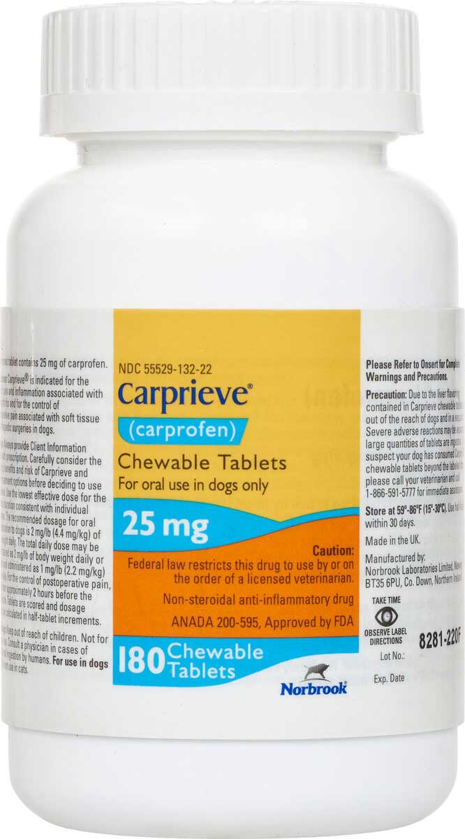 carprieve for dogs dosage