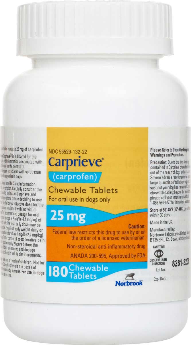 carprieve dosage for dogs