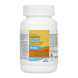 Carprieve Carprofen Chewable Tablets for Dogs (compares to Rimadyl) 25 mg 180 ct - Item # 1524RX