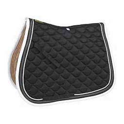 Ecole Crescent All Purpose English Saddle Pad Black/Gray/White - Item # 15257
