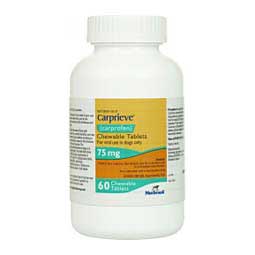 Carprieve Carprofen Chewable Tablets for Dogs (compares to Rimadyl) 75 mg 60 ct - Item # 1525RX