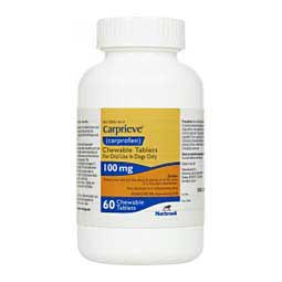 Carprieve Carprofen Chewable Tablets for Dogs (compares to Rimadyl) 100 mg 60 ct - Item # 1527RX