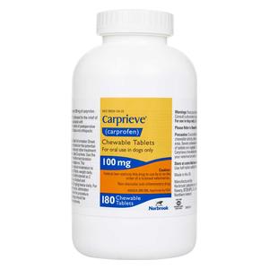 Carprieve Carprofen Chewable Tablets for Dogs (compares to Rimadyl) 100 mg 180 ct - Item # 1528RX