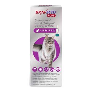 Bravecto Plus Topical Solution for Cats 13.8-27.5 lbs 1 ct - Item # 1531RX