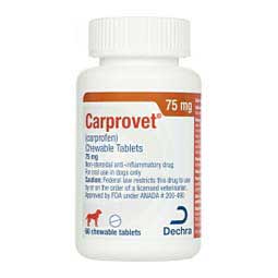 Carprovet Chewable Tablets for Dogs 75 mg 60 ct - Item # 1535RX