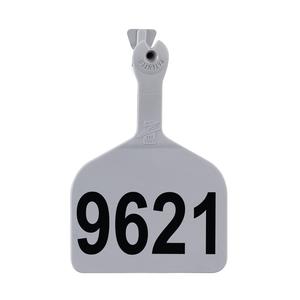Feedlot Ear Tags Numbered Cattle ID Tags Gray 50 ct - Item # 15365