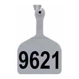 Feedlot Ear Tags - Numbered Cattle ID Tags Gray 50 ct - Item # 15365