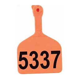 Feedlot Ear Tags - Numbered Cattle ID Tags Orange 50 ct - Item # 15365