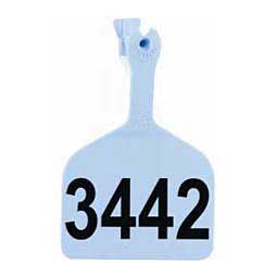 Feedlot Ear Tags - Numbered Cattle ID Tags Blue 1000 ct - Item # 15366