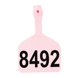 Feedlot Ear Tags Numbered Cattle ID Tags Rose 1000 ct - Item # 15366