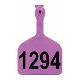Feedlot Ear Tags - Numbered Cattle ID Tags Purple 1000 ct - Item # 15366