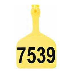 Feedlot Ear Tags - Numbered Cattle ID Tags Yellow 1000 ct - Item # 15366