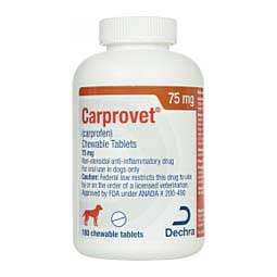 Carprovet Chewable Tablets for Dogs 75 mg 180 ct - Item # 1536RX