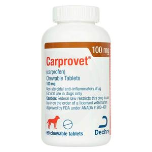 Carprovet Chewable Tablets for Dogs 100 mg 60 ct - Item # 1537RX